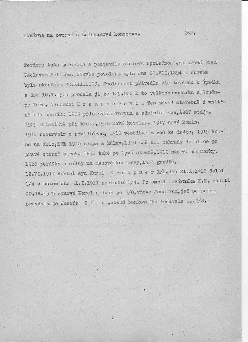 č. p. 262